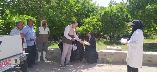 برگزاری اردوی جهادی روستای دربیدوئیه ( شهربابک ) جوزم همراه با برگزاری کلاس آموزشی بیماریهای مشترک انسان و دام